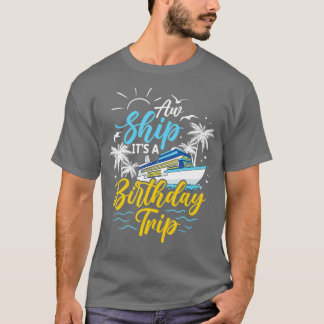 Bootsfahrt zum Geburtstag Schifffahrt Reise Luxus T-Shirt