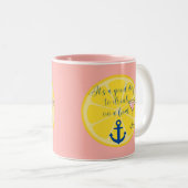 Bootsfahrt Zweifarbige Tasse (VorderseiteRechts)