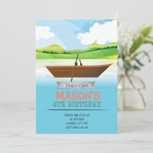 Bootsfeier Einladung (Stehend Vorderseite)