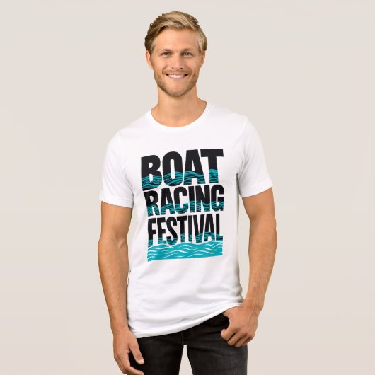 Bootsfestspiele Tri-Blend Shirt (Vorderseite voll)