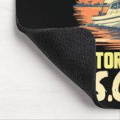 Bootsführer Motorboot Kapitän Motorboot Kapitän Mo Mousepad (Ecke)
