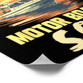 Bootsführer Motorboot Kapitän Motorboot Poster (Ecke)