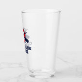Bootsführer Name Bierglas Geschenk für Segler Glas (Links)