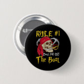 Bootsführer Pirates Fun Pirate Dont Fall Off T Button (Vorne & Hinten)