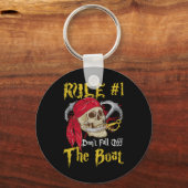 Bootsführer Pirates Fun Pirate Dont Fall Off T Schlüsselanhänger (Vorderseite)