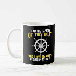 Bootsführer Sailing Skipper Boat Spaß Kaffeetasse