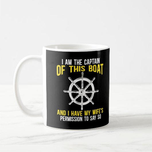 Bootsführer Sailing Skipper Boat Spaß Kaffeetasse (Links)