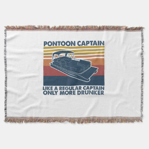 Bootsgeschenk Lustige Vintage-Pontonboot Geschen Decke