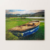 Bootsgrüne Landschaft Puzzle (Horizontal)