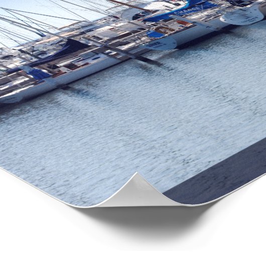 Bootshafen am See Poster (Ecke)