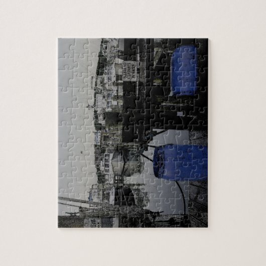 Bootshafen in Montauk New York Puzzle (Vertikal)