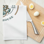 Bootshaus Anchor Rad Jahr Personalisiert Geschirrtuch (Viertel Falte)