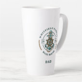 Bootshaus Anchor Rad Jahr Personalisiert Milchtasse (Rechte Ecke)