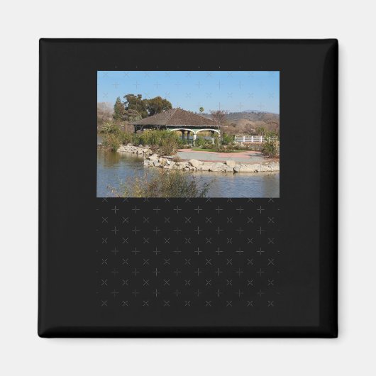 Bootshaus bei Lindo Lake Sticker Magnet (Vorne)