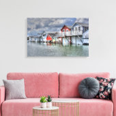 Bootshaus Leinwanddruck (Insitu (Wohnzimmer))