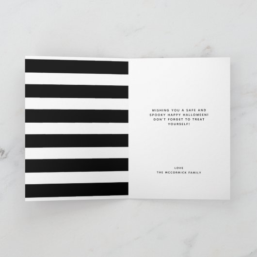 Bootsheet Funny Ghost Halloween Zitat Custom Karte (Innenseite)