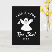Bootsheet Funny Ghost Halloween Zitat Custom Karte (Gelbe Blume)