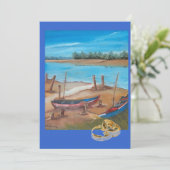 Bootshochzeit Einladung (Stehend Vorderseite)