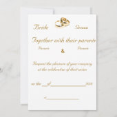 Bootshochzeit Einladung (Rückseite)