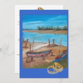 Bootshochzeit Einladung (Vorne/Hinten)