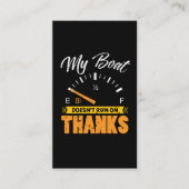 Bootskapitän Boating Lake Sea Pontoon Visitenkarte (Vorderseite)