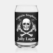 Bootskapitän Jolly Lager Custom Beer Pirate Thema Dosenglas (Vorderseite)