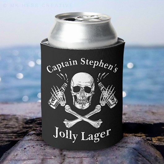 Bootskapitän Jolly Lager Custom Beer Pirate Thema Dosenkühler