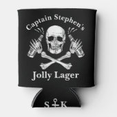 Bootskapitän Jolly Lager Custom Beer Pirate Thema Dosenkühler (Vorderseite)