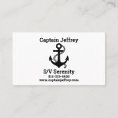 Bootskarte für Segelbegeisterte Visitenkarte (Vorderseite)