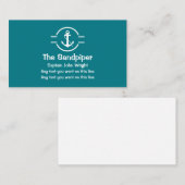 Bootskarte Visitenkarte (Vorne/Hinten)