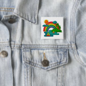 Bootslandschaft unter Sonnenwolken und Regenbogen Button (Beispiel)