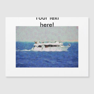 Bootsmalerei Magnetkarte