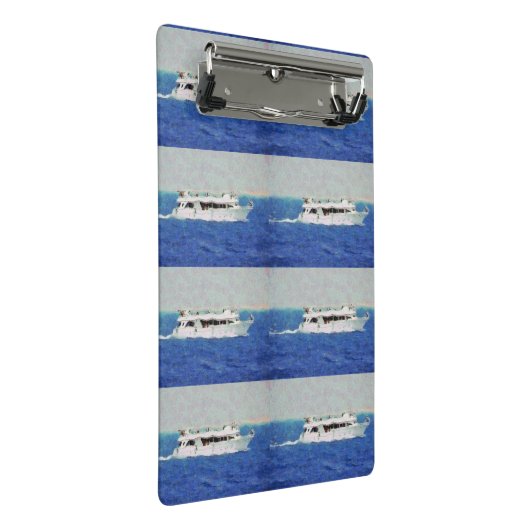 Bootsmalerei Mini Klemmbrett (Schrägansicht)