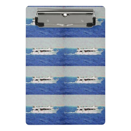 Bootsmalerei Mini Klemmbrett (Vorderseite)