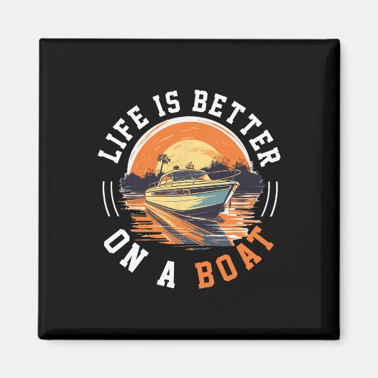 Bootsmann Leben auf einem Boot ist besser 1 Magnet (Vorne)