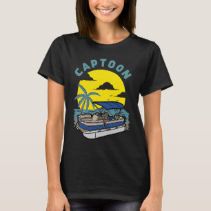 Bootsmann-Mütze Captoon Pontoon Tritoon Kapitän Po T-Shirt
