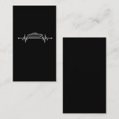  Bootspapitän für Heartbeat-Geschwindigkeit Visitenkarte (Vorne/Hinten)