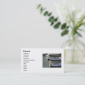 Bootsparte Visitenkarte (Stehend Vorderseite)