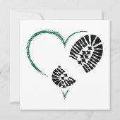 Bootstauchherz Einladung (Vorderseite)