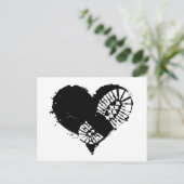 Bootstauchherz Feiertagspostkarte (Stehend Vorderseite)