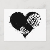 Bootstauchherz Feiertagspostkarte (Vorderseite)