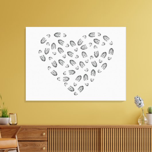 Bootstauchherz Leinwanddruck (Insitu (Wohnzimmer))