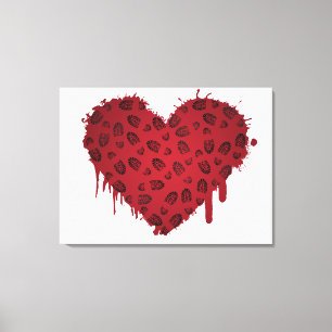 Bootstauchherz Leinwanddruck