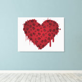 Bootstauchherz Leinwanddruck (Insitu (Holzboden))