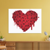 Bootstauchherz Leinwanddruck (Insitu (Wohnzimmer))