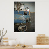 BOOTSTELLEN - SCHIFF - STRAND - FOTOGRAFIE POSTER (Küche)