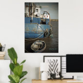 BOOTSTELLEN - SCHIFF - STRAND - FOTOGRAFIE POSTER (Heimbüro)