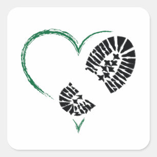 Bootstomer Quadratischer Aufkleber