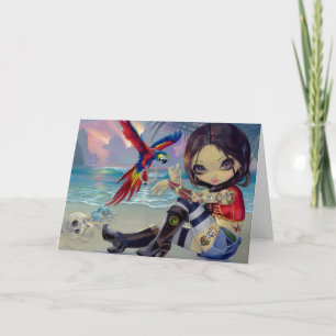 "Bootstrap Betsy"-Grußkarte Karte