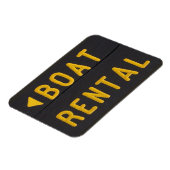 Bootsverleih Holzschild Magnet (Linke Seite)